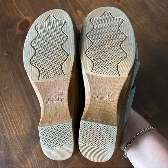 Dansko Serena Wedge Sandals Turquoise Gray. Size 42/11.5-12. - Picture 4 of 7